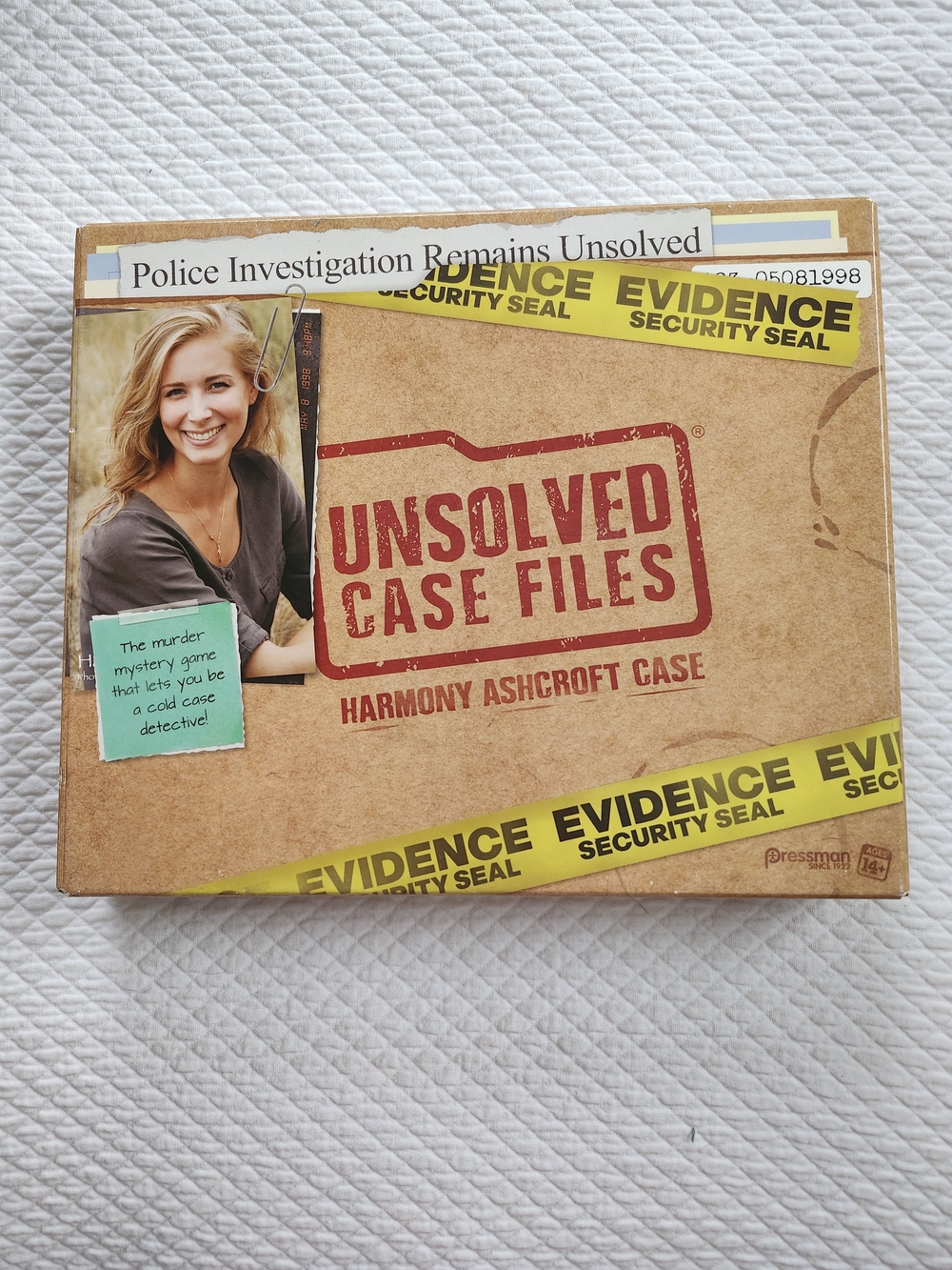 Unsolved Case Files Harmony Ashcroft Case Board Game